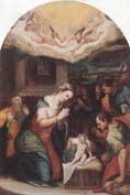 unknow artist THe adoration of  the shepherds Norge oil painting art
